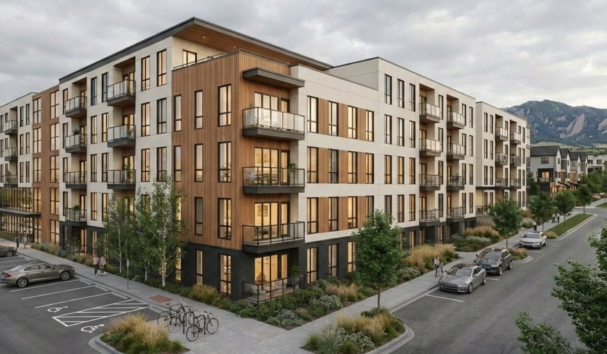 Proposed five-story community — illustrative rendering
